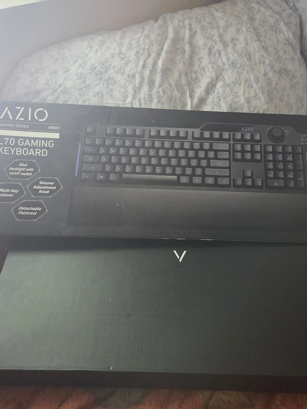 KB501 Black Gaming Keyboard with Blue Backlight And 2400 Gaming Mouse